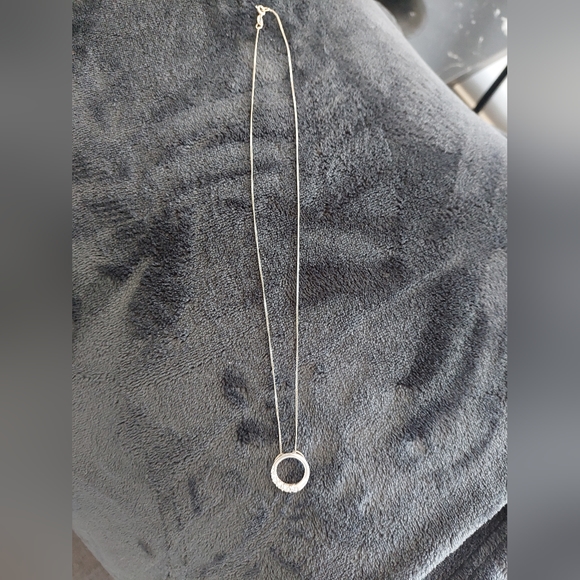 Michael Hill 45cm silver chain and silver with crystals Pendant - Picture 2 of 3